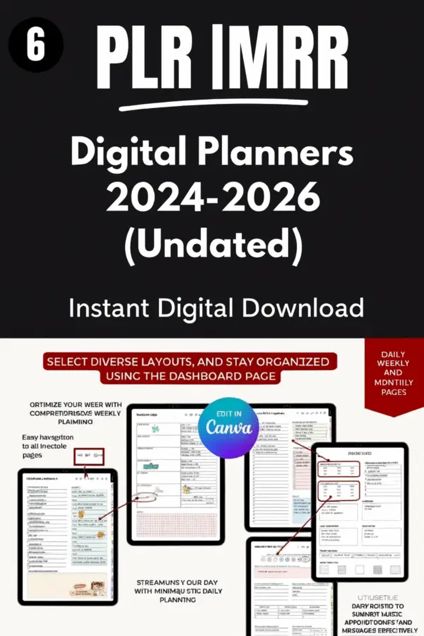 mega plr bundle – ebooks, journals, trackers, videos & printables