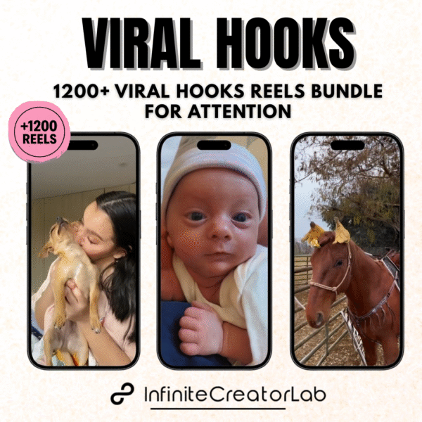 1,200+ plr viral hook videos – high converting intros for reels & shorts