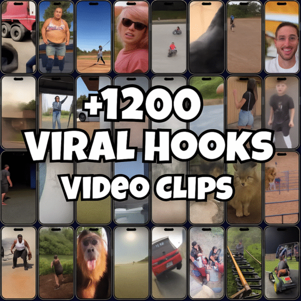 1,200+ plr viral hook videos – high converting intros for reels & shorts